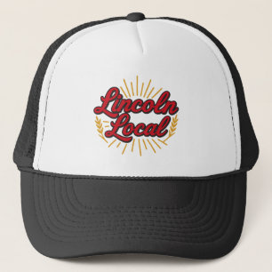 Lincoln Nebraska Local Pride Retro Script Trucker Hat