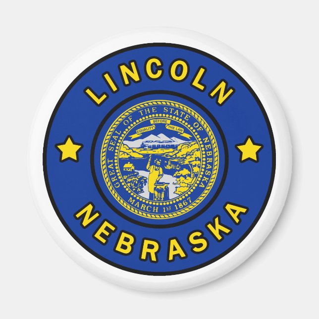 Lincoln Nebraska Magnet (Front)