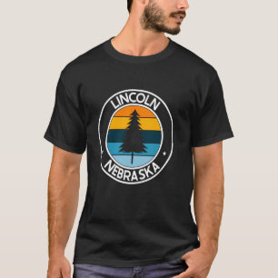 Lincoln Nebraska NE USA City Pride Retro Sunset T-Shirt