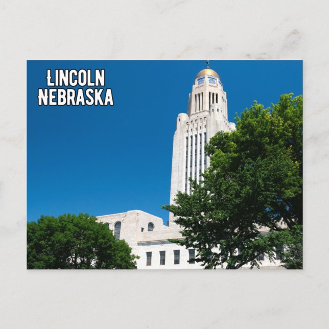 Lincoln Nebraska Postcard (Front)