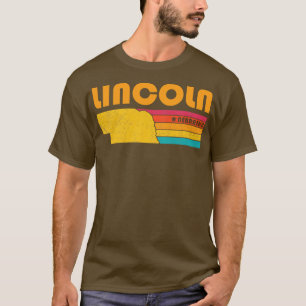 Lincoln Nebraska Vintage Distressed Souvenir T-Shirt