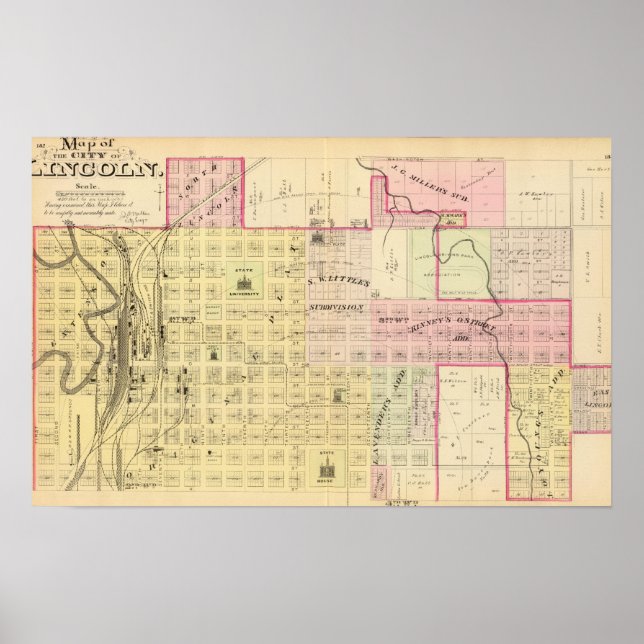 Lincoln North, Nebraska Poster (Front)