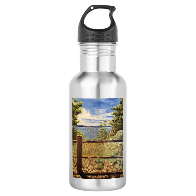 "Lincoln Park" Stainless Steel Water Bottle (Front)