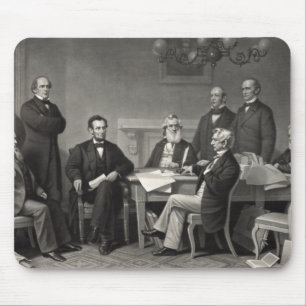Lincoln Reading the Emancipation Proclamation Mouse Mat