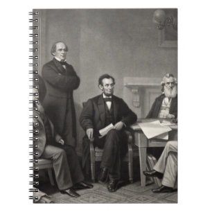 Lincoln Reading the Emancipation Proclamation Notebook