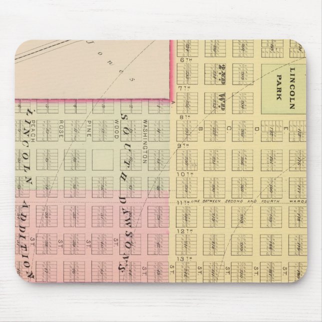 Lincoln South, Nebraska Mouse Mat (Front)