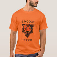 LINCOLN TIGERS Orange T-Shirt