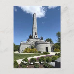 Lincoln Tomb in Springfield, Illinois Holiday Postcard