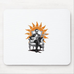 Lincoln Unplugged – Funny Abraham Lincoln Guitar Mouse Mat