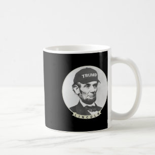Lincoln Wearing Trump Hat - Funny Abe Merica Abrah Coffee Mug
