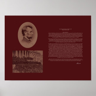 Lincoln's 2nd Inaugural Address Poster