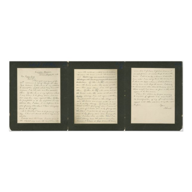 Lincoln's Famous Letter to Greeley Photo Print (Front)