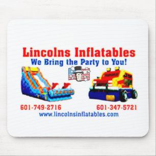 Lincolns inflatables Business Card 2.jpg Mouse Mat