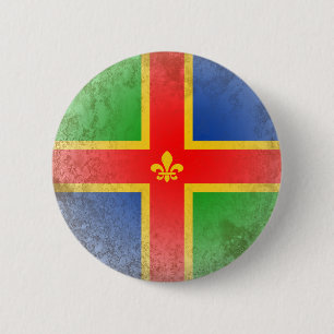 Lincolnshire 6 Cm Round Badge