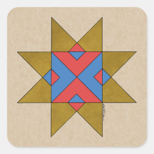 Lincolnshire Auseklis Witch Mark Square Sticker