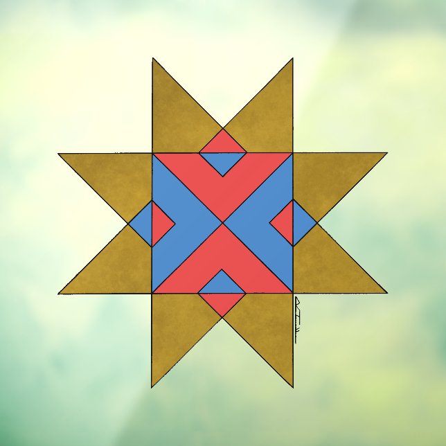 Lincolnshire Auseklis Witch Mark Window Cling (Sheet 3)