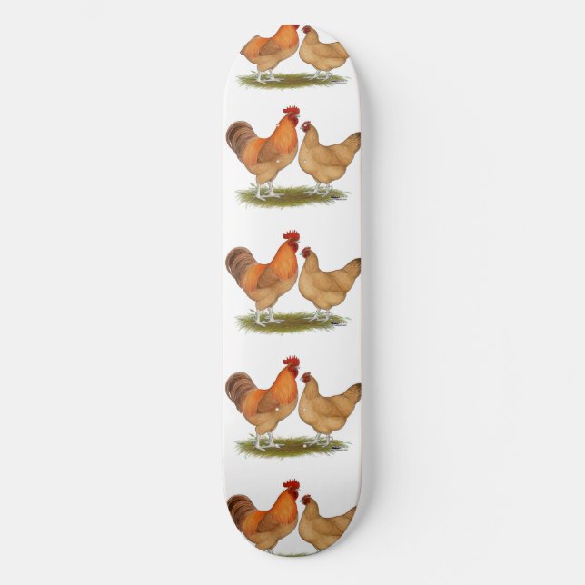 Lincolnshire Buff Chickens Skateboard (Front)