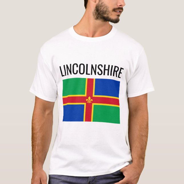 Lincolnshire // English County Flag T-Shirt (Front)