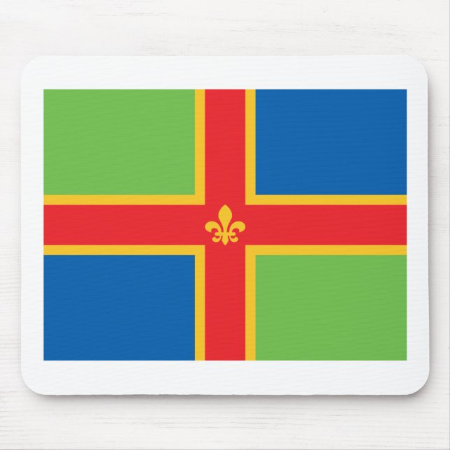 Lincolnshire Flag Mouse Mat (Front)