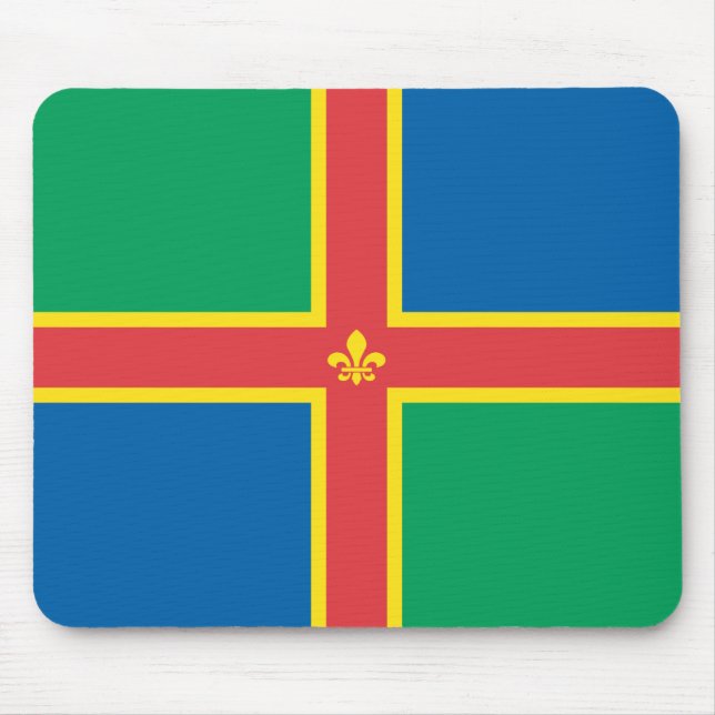 Lincolnshire Flag Mouse Mat (Front)