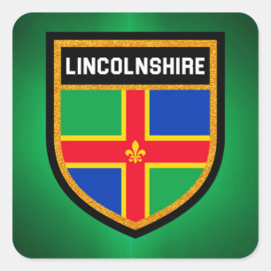 Lincolnshire Flag Square Sticker