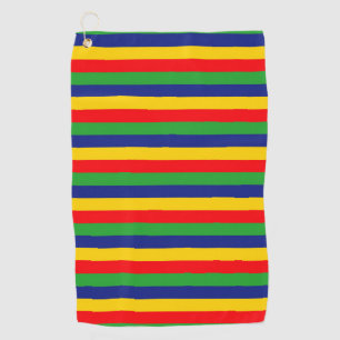 Lincolnshire flag stripes Country flag colours sym Golf Towel