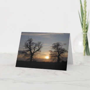 Lincolnshire Sunset Holiday Card