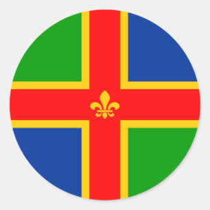 Lincolnshire, United Kingdom Classic Round Sticker