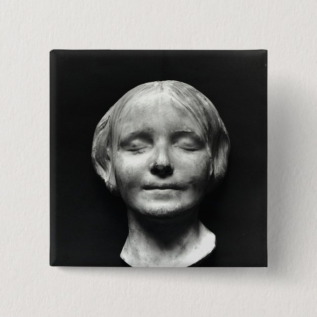L'Inconnue de la Seine' 15 Cm Square Badge (Front)