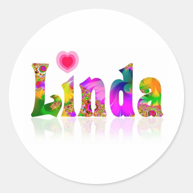 Linda Classic Round Sticker (Front)
