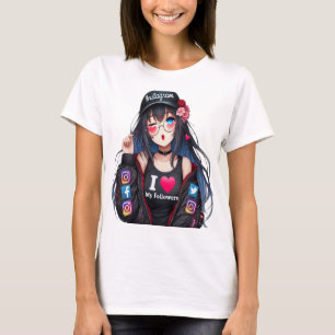LINDA GICA ANIME INFLUENCER THANKS FOR T-Shirt
