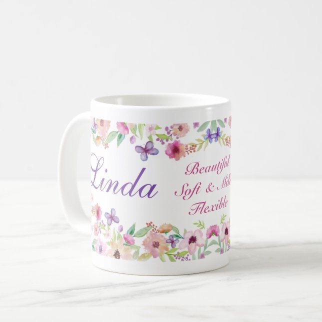 Linda Gifts with Name Meaning or Your Name Mugs (Front Left)