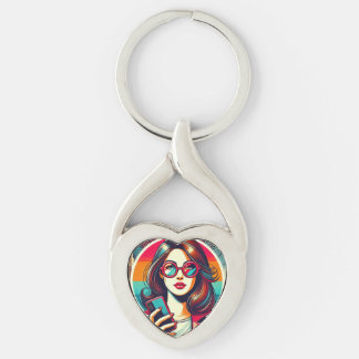 Linda Roberts Calls Scammers Metal Heart Keychain