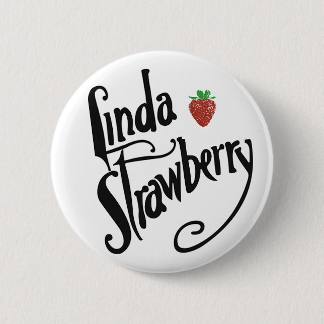 linda strawberry pin (Front)