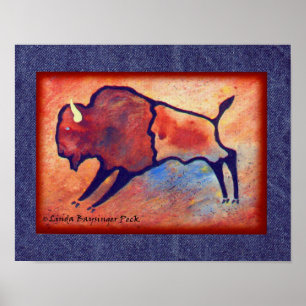 Lindas Buffalo Stylised Poster