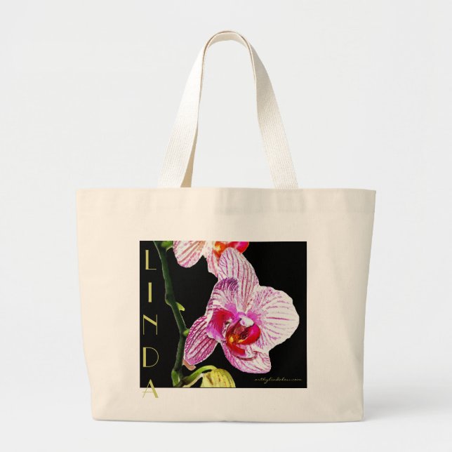 Linda's Orchid Bag - Customise your own! (Front)