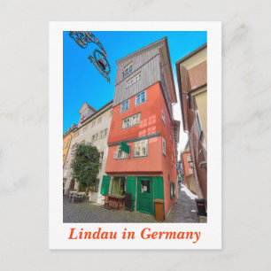 Lindau in Germany, Bavaria Old House Postcard