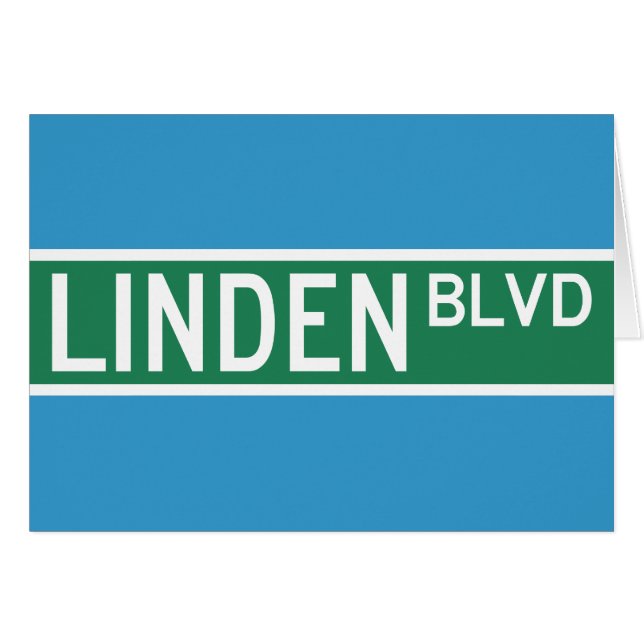 Linden Boulevard Sign (Front Horizontal)