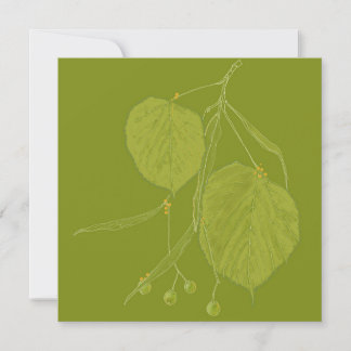 Linden Leaves Card