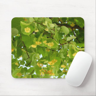Linden Tea flowers and leaves Mouse Mat