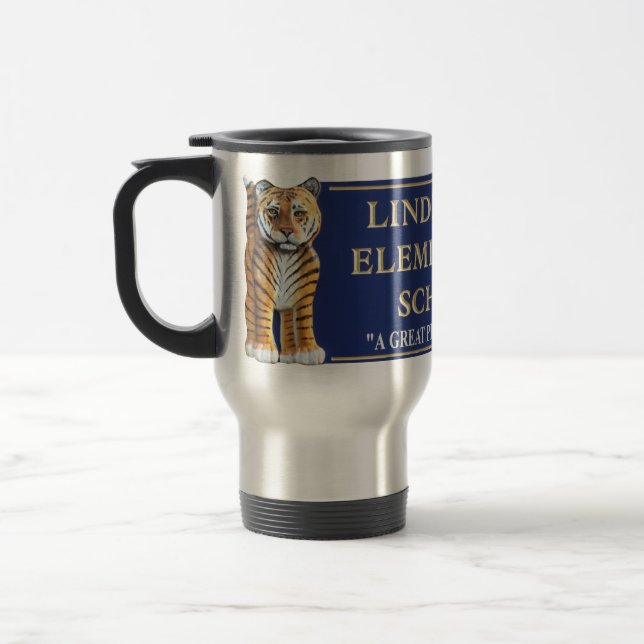 Lindeneau Graphic Stainless Travel Mug (Left)