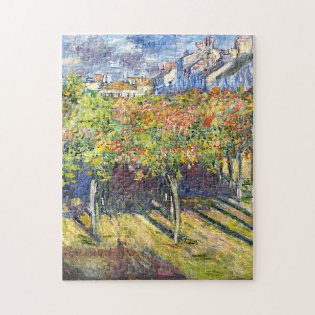 Lindens of Poissy Monet Fine Art Jigsaw Puzzle (Vertical)