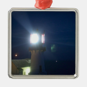lindesnes fyr, norways most southern point 2 metal tree decoration