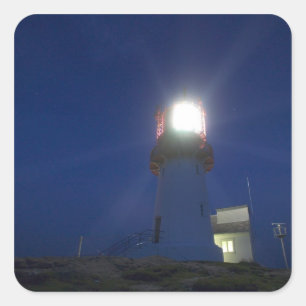lindesnes fyr, norways most southern point 3 square sticker