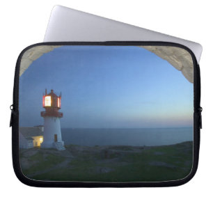 lindesnes fyr, norways most southern point laptop sleeve