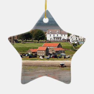 Lindisfarne, Holy Island, England Ceramic Tree Decoration