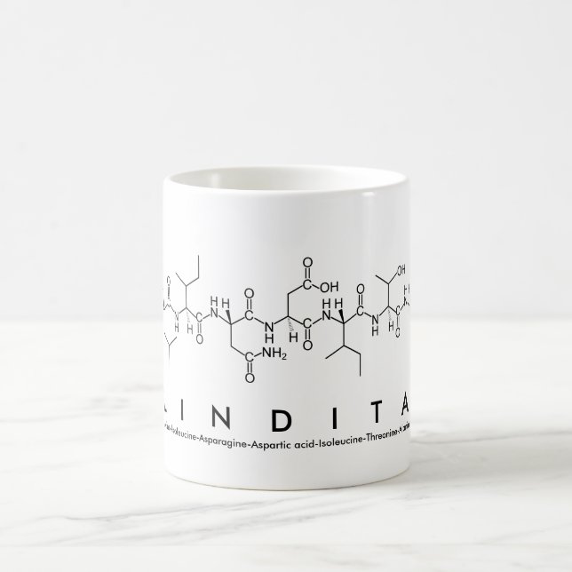 Lindita peptide name mug (Center)