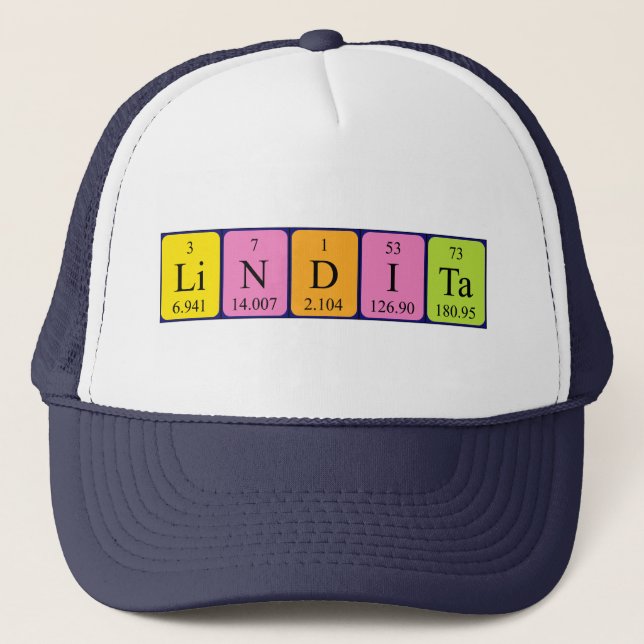 Lindita periodic table name hat (Front)