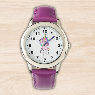 Lindo Unicornio Multicolor Watercolor Watch