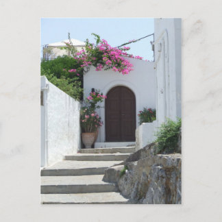 Lindos Captain's House Postcard